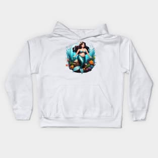 Raven Plus size Mermaid Beauty Kids Hoodie